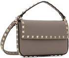 Valentino Garavani Taupe Rockstud Mini Bag