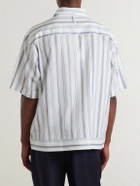 NN07 - Striped Cotton-Poplin Shirt - Blue