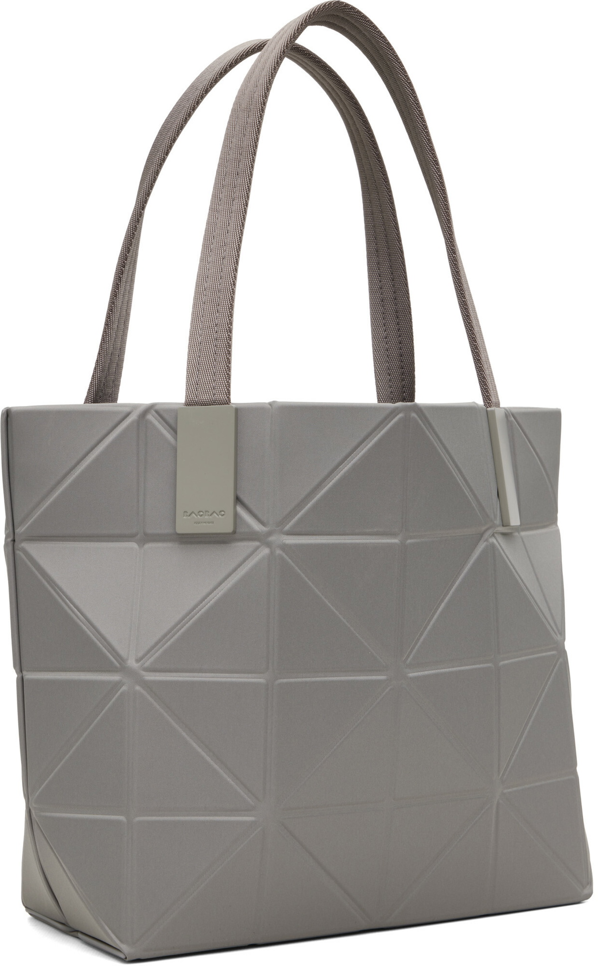BAO BAO ISSEY MIYAKE Gray Track Bag