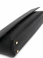 Tsatsas Black Kirat Leather Clutch Bag