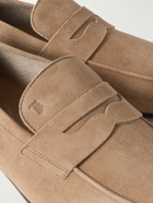 Tod's - Amalfi Suede Penny Loafers - Neutrals