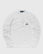 Polo Ralph Lauren Lskcm2 Long Sleeve Polo Shirt White - Mens - Polos