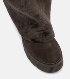 Bogner Turin shearling and suede boots