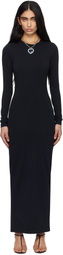 VETEMENTS Black Ribbed Maxi Dress