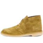 Clarks Originals Men's Desert Boot in Mid Green Suede