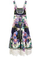 Lug Von Siga Sena Printed Linen Maxi Dress Multicoloured