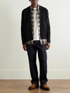 S.N.S. Herning - Fisherman Wool Zip-Up Cardigan - Blue