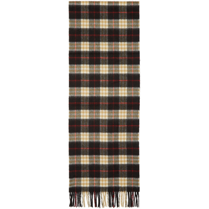 Photo: Burberry Black Cashmere Vintage Icon Scarf