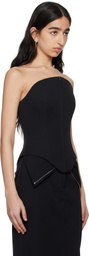 McQueen Black Corset Top