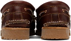 Timberland Burgundy 3-Eye Lug Handsewn Boat Shoes