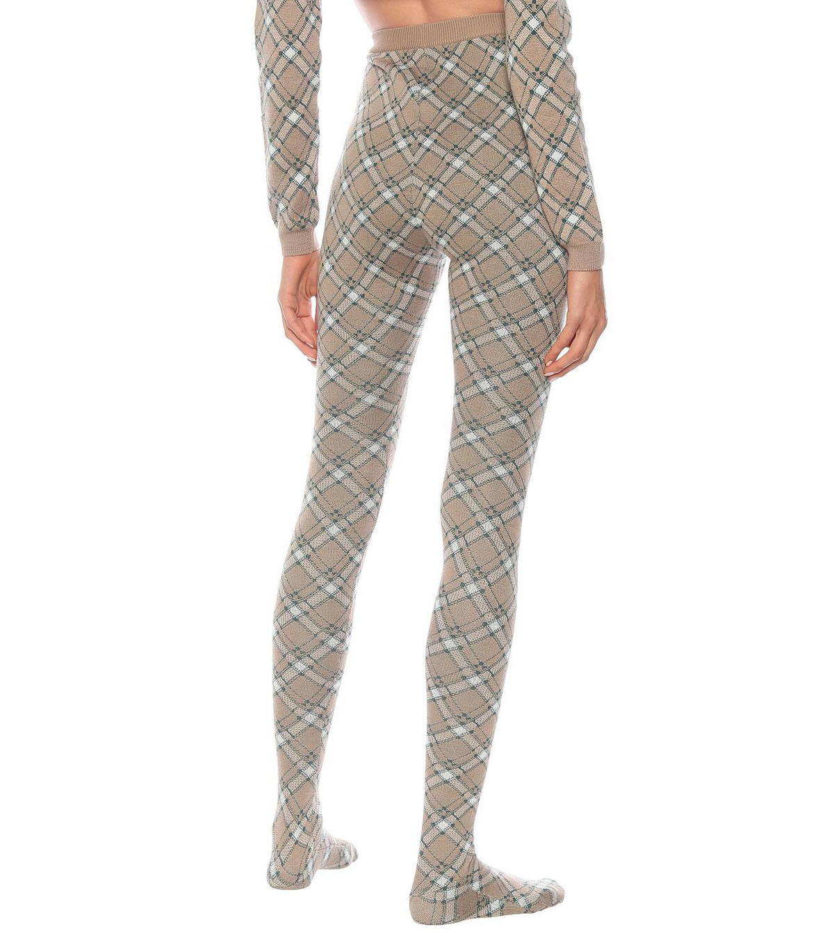 Miu Miu High-rise checked wool tights