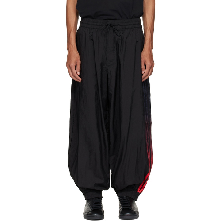 Photo: Y-3 Black Gradient 3-Stripes Nylon Track Pants