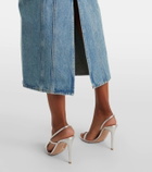 Nina Ricci Denim midi skirt