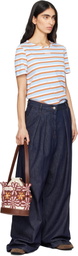 Marni Burgundy Flower Bucket Bag