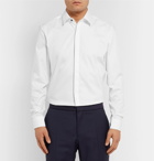 Hugo Boss - White Ivan Slim-Fit Piped Cotton-Poplin Tuxedo Shirt - Men - White