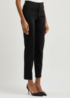 High Jolt Slim-leg Stretch-jersey Trousers Black