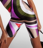 Pucci Marmo-printed off-shoulder bodysuit