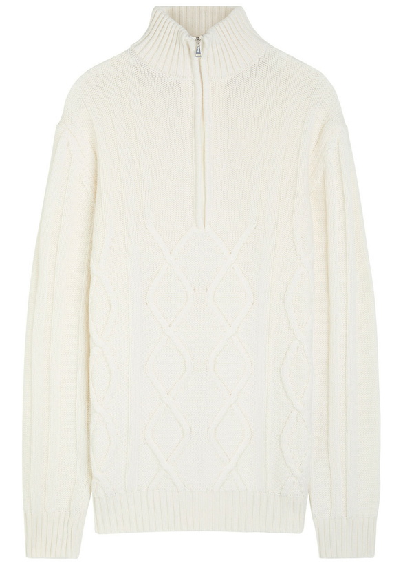 Photo: Aurélien Wintertime Wool and Cashmere-blend Jumper Ivory