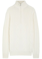 Aurélien Wintertime Wool and Cashmere-blend Jumper Ivory