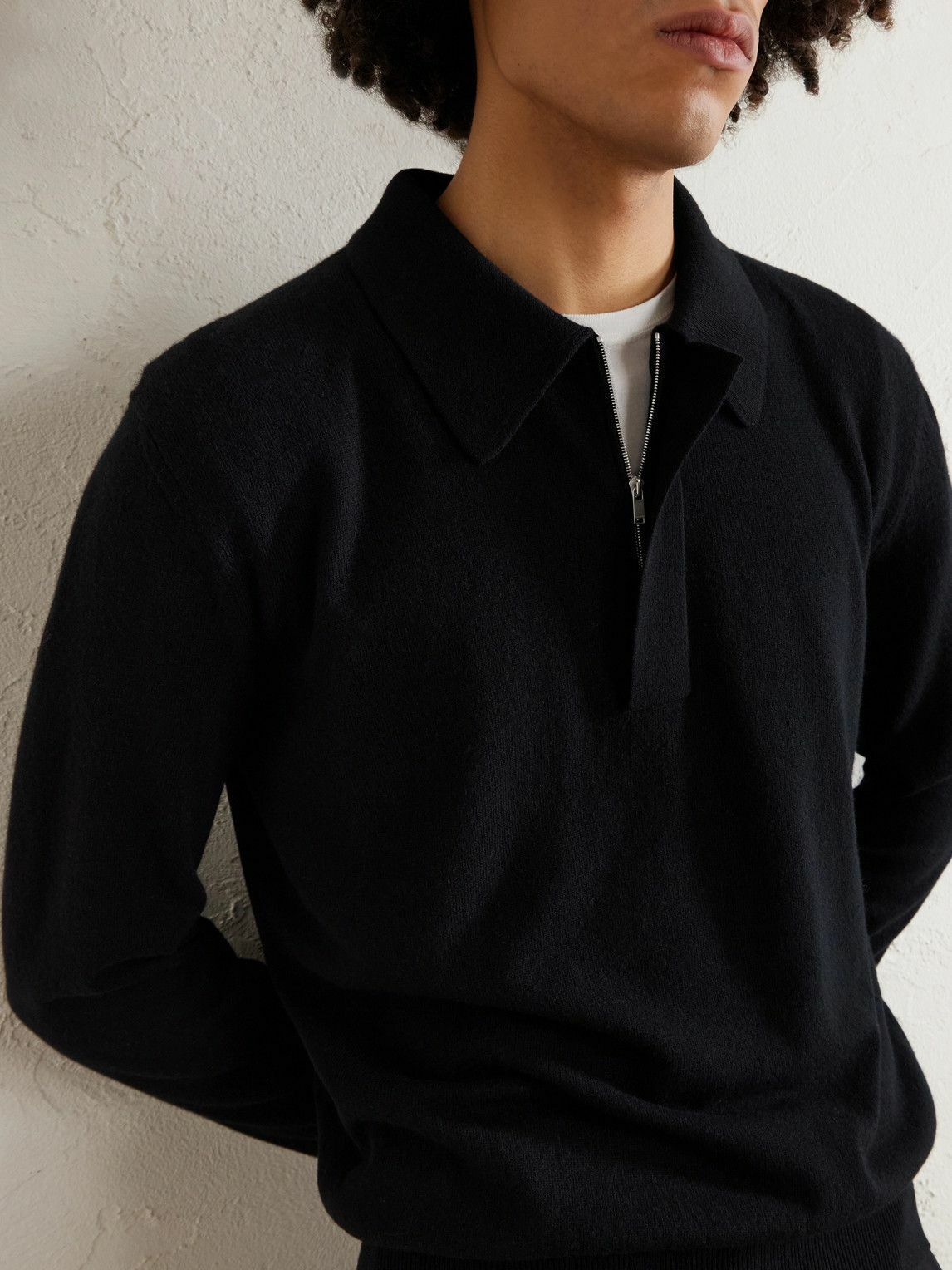 Jil Sander - Wool Polo Shirt - Black Jil Sander