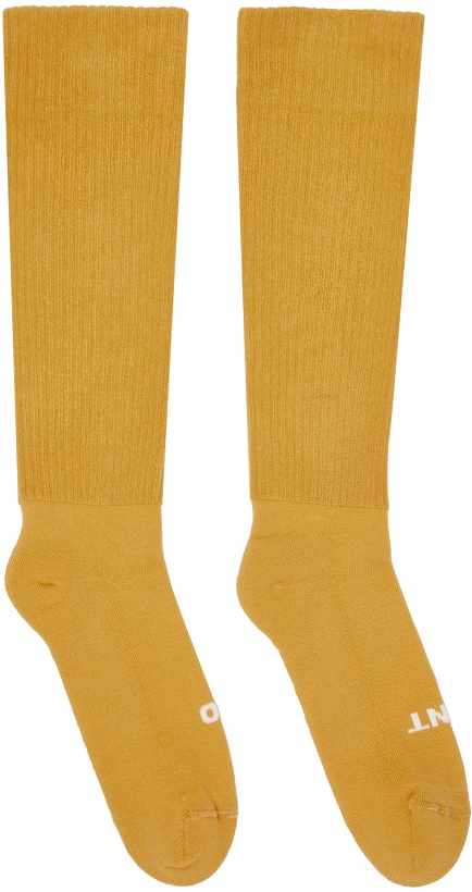 Photo: Rick Owens Yellow 'So Cunt Socks