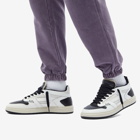 Represent Men's Reptor Leather Sneakers in White Black