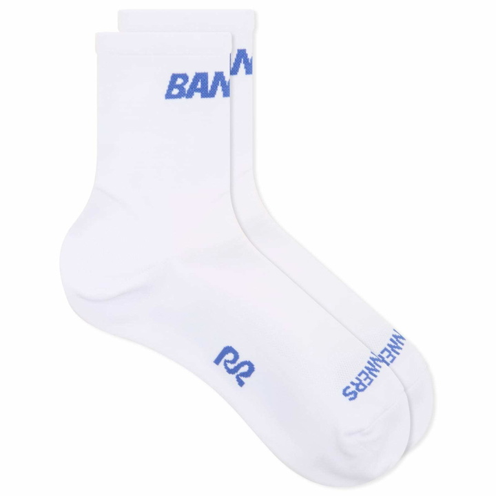 Photo: Bandit Men's Next Gen OG Socks in White/Deep Peri Blue