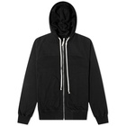 Rick Owens Men's Zip Up Hoody in Black