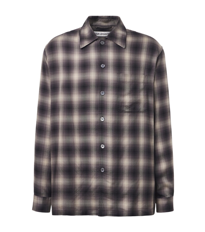 Photo: Our Legacy Every checked TENCEL® flannel shirt