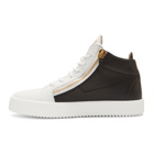 Giuseppe Zanotti Black and White May London High-Top Sneakers