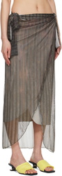 Serapis Multicolor Aub Stripes Malong Maxi Skirt