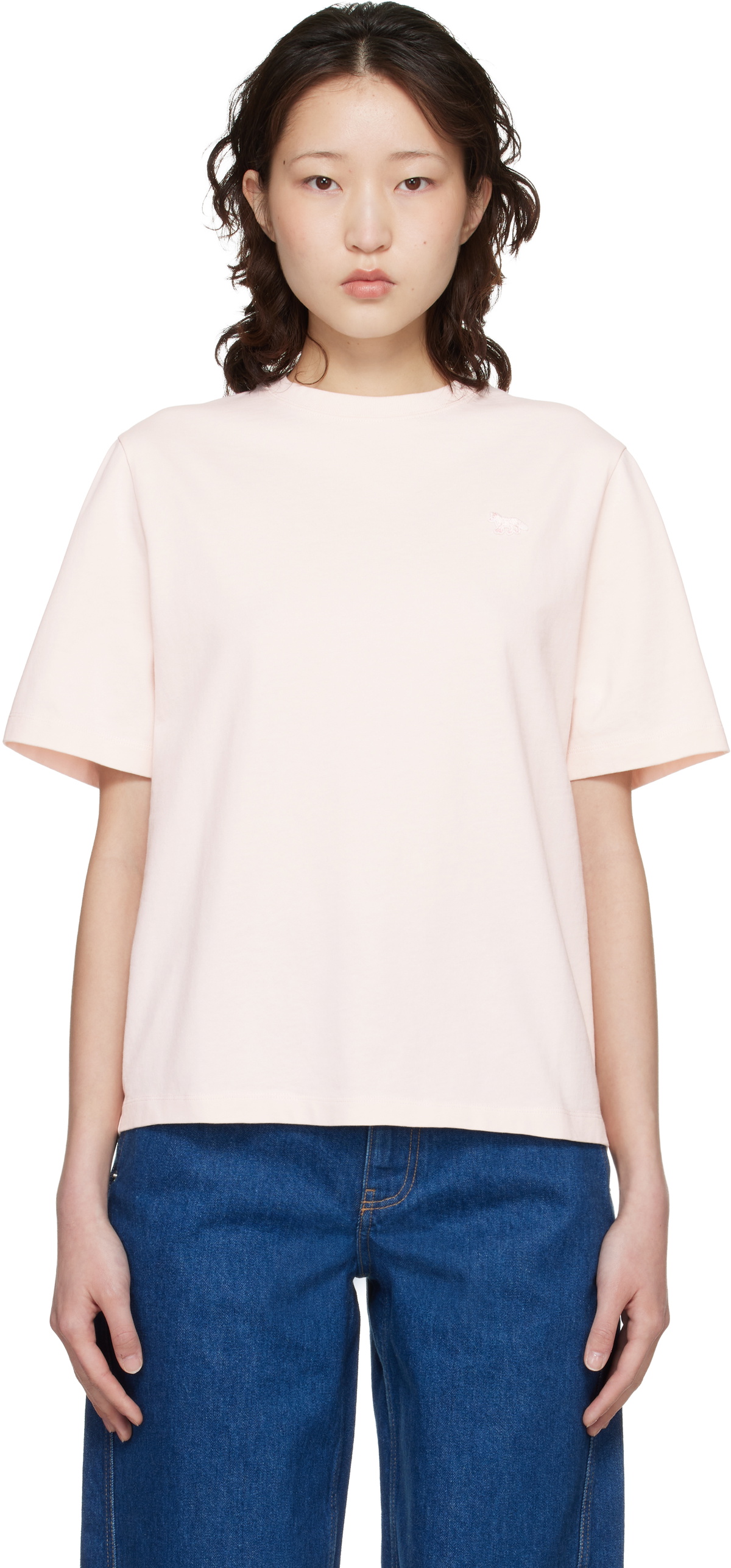 Maison Kitsuné Pink Baby Fox Comfort T-shirt