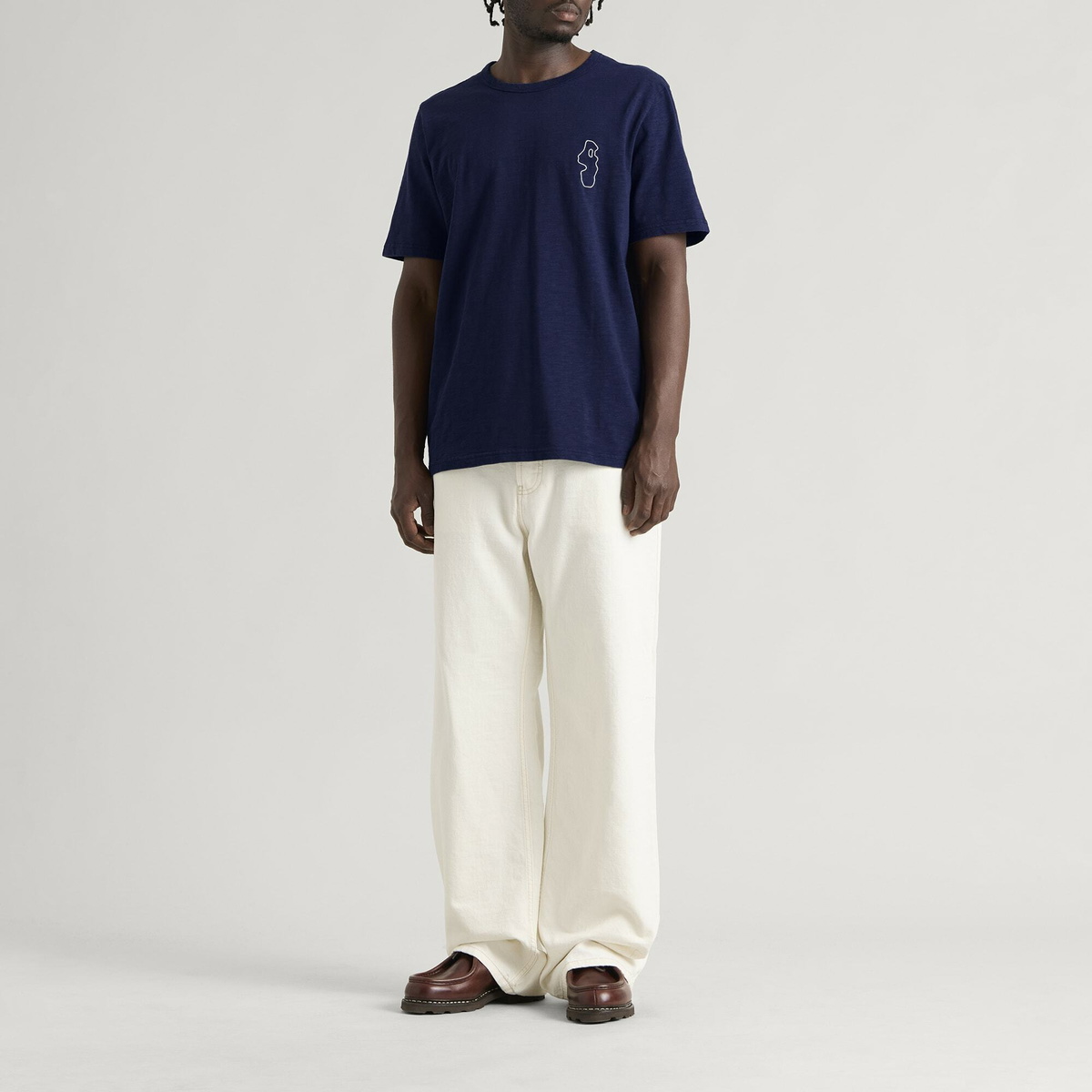 Folk Men's Cast T-Shirt in Vintage Navy