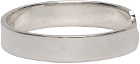 Saskia Diez Silver Adjustable Stripe Ring