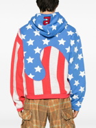 ERL - Star And Stripes Swirl Cotton Hoodie