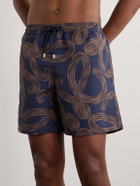 LOEWE - Paula's Ibiza Straight-Leg Mid-Length Printed Swim Shorts - Blue
