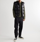 Moncler Genius - 5 Moncler Craig Green Harold Jersey-Panelled Quilted Shell Down Gilet - Black