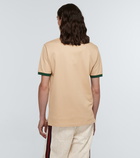 Gucci - Web-collar piqué polo shirt