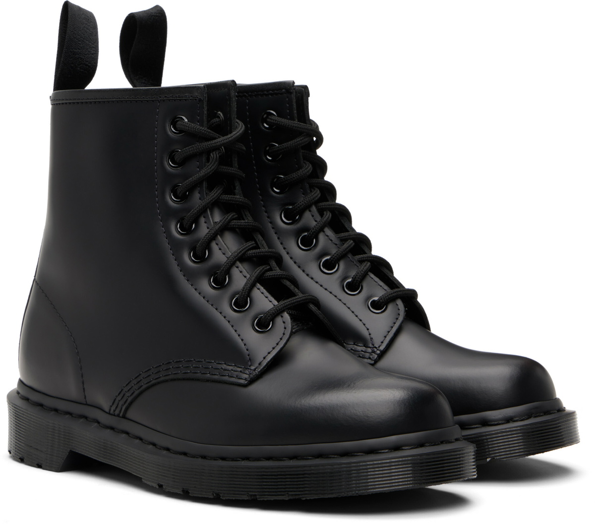 Dr. Martens Black 1460 Mono Lace Up Boots