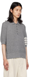 Thom Browne Gray Relaxed Polo