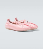 Simone Rocha Ballerina Grip pleated ballet flats