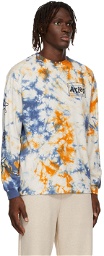 Aries Multicolor Tie-Dye Peace & Love Long Sleeve T-Shirt