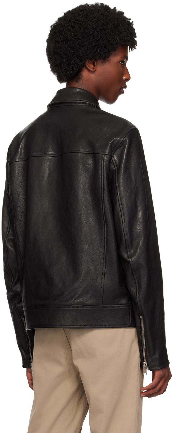 Belstaff Black Piston Leather Jacket
