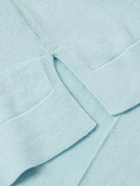 ALTEA - Contrast-Trimmed Cotton Polo Shirt - Blue - S