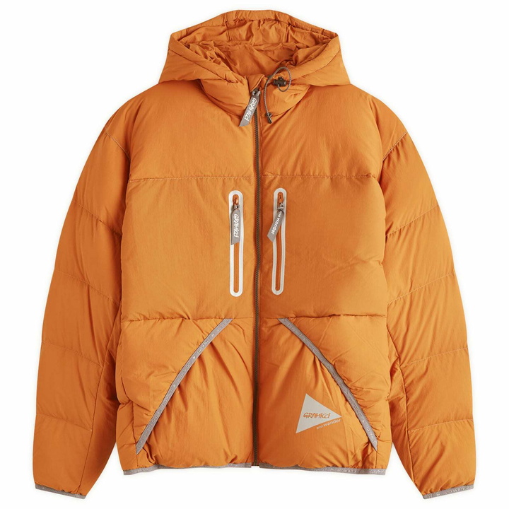 Photo: Gramicci Men's x and wander Down Jacket in Orange