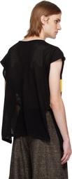 Vivienne Westwood Black Intarsia Pixel Orb Tank Top