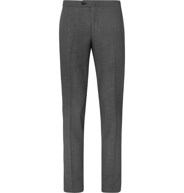 Photo: Thom Sweeney - Dark-Grey Slim-Fit Wool Suit Trousers - Dark gray