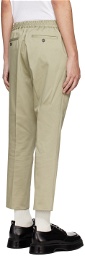 AMI Paris Khaki Four-Pocket Trousers