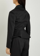 Vivienne Westwood Stormy Wool Wrap Jacket Black