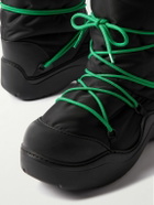 Bottega Veneta - Puddle Rubber-Trimmed Quilted Shell Boots - Black
